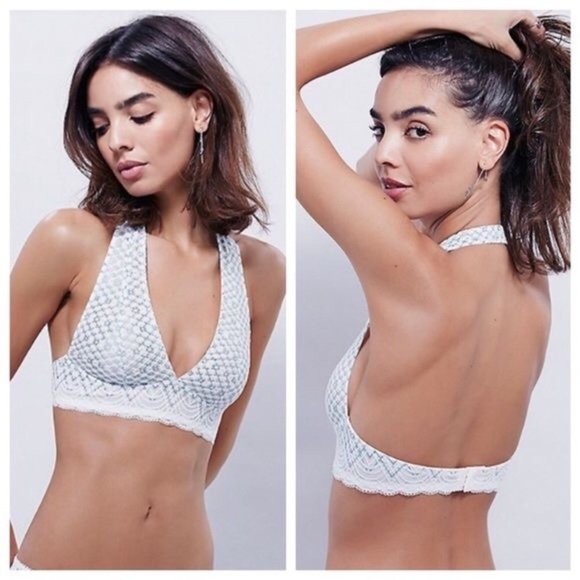 Free People Sinking Ships Halter lace bra bralette - Picture 2 of 8